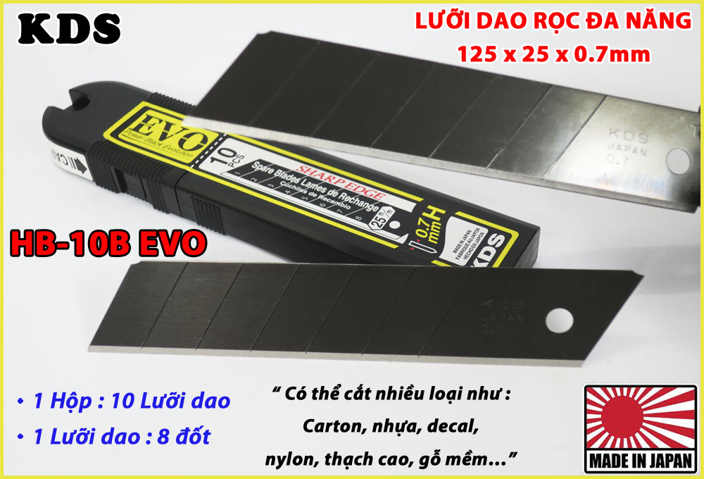 LƯỠI DAO ĐA NĂNG 25mm KDS HB-10BEVO