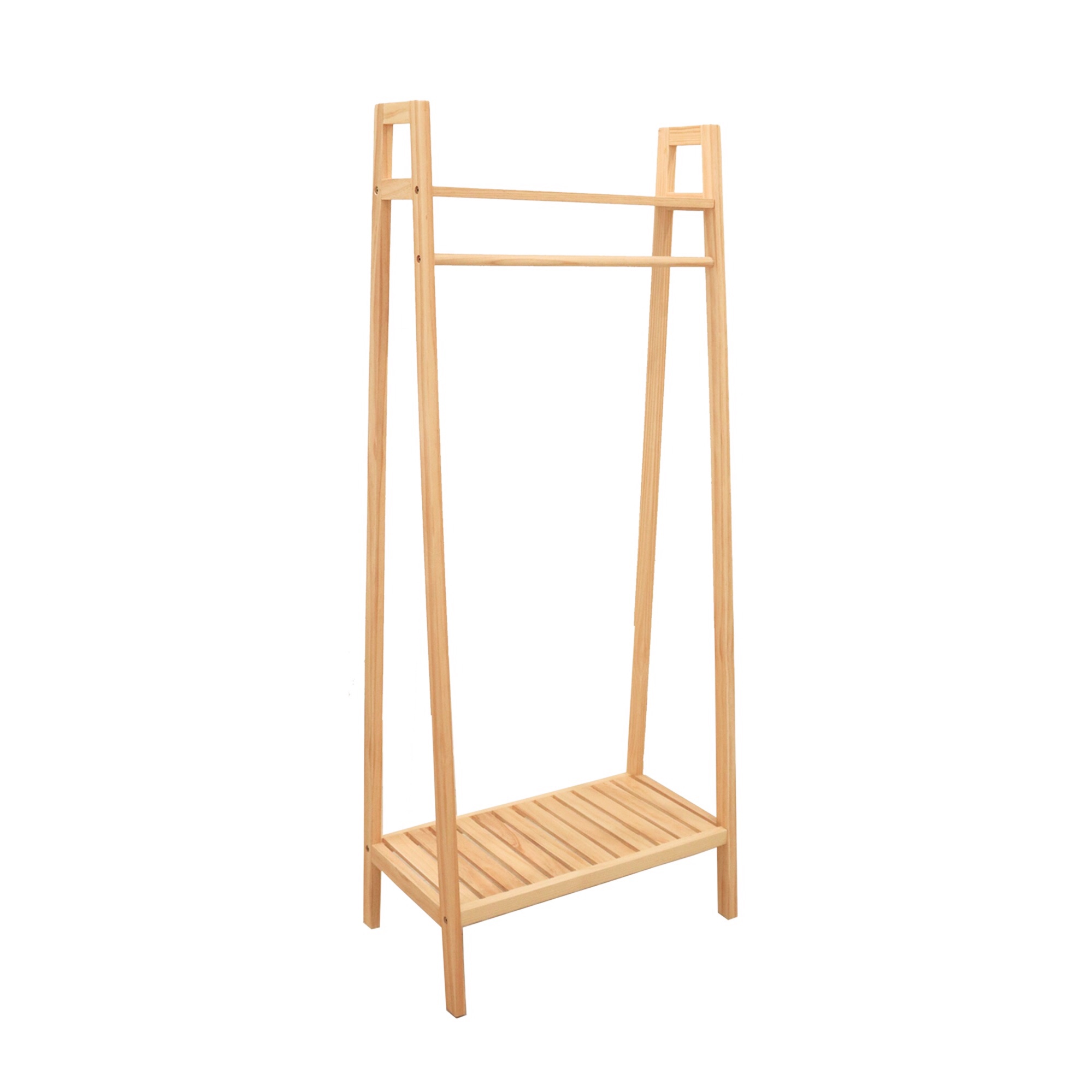 GIÁ TREO ĐỒ HÌNH THANG HÀN QUỐC - LADDER HANGER NATURAL - MÀU GỖ TỰ NHIÊN