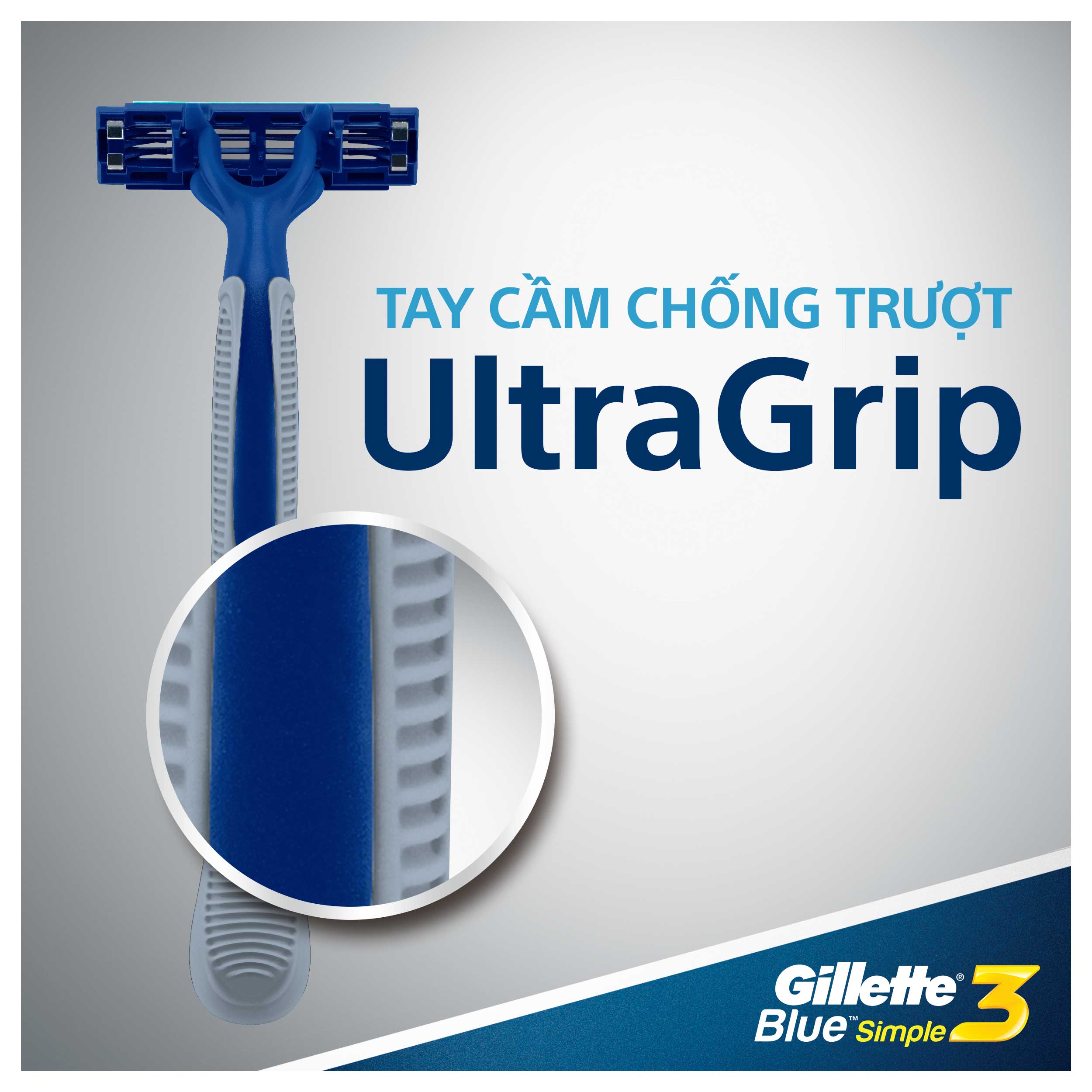 Dao Cạo Râu Gillette Blue 3 Simple 3 Gói Bộ 4 Cây