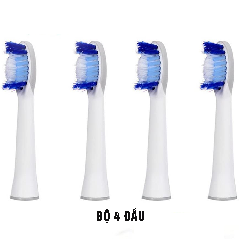 Cho các dòng máy Pulsonic của Oral-B Braun, Bộ 4 Đầu bàn chải S32-4 (SR32-4), đánh tan mảng bám, làm sạch cao răng, cho răng sáng bóng