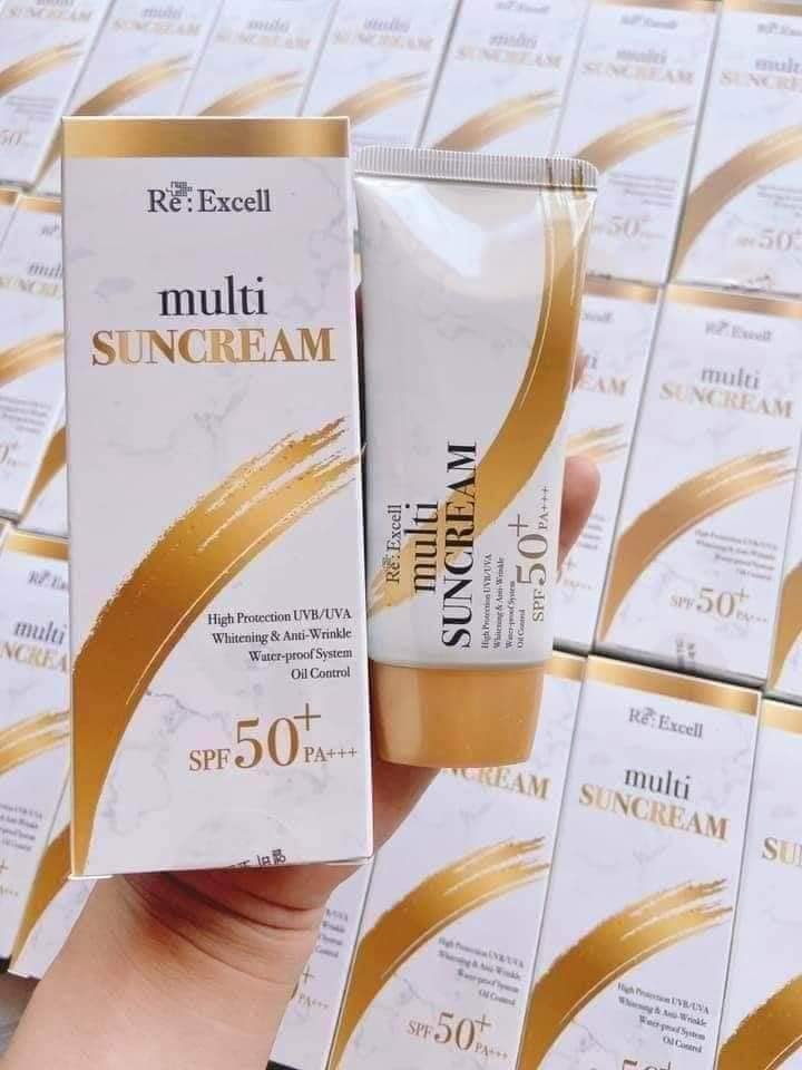 Kem Chống Nắng vật lý Re:Excell Multi Sun Cream SPF 50+/PA+++ R&amp;B VN 50ml