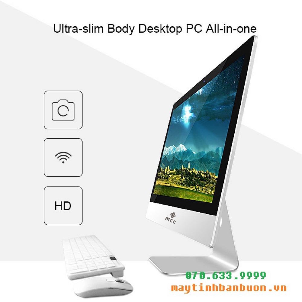 Bộ PC để bàn All in ONE (AIO) MCC4181 Home Office Computer CPU i3 4150/Ram8G/SSD120G/22inch - Hàng Chính Hãng