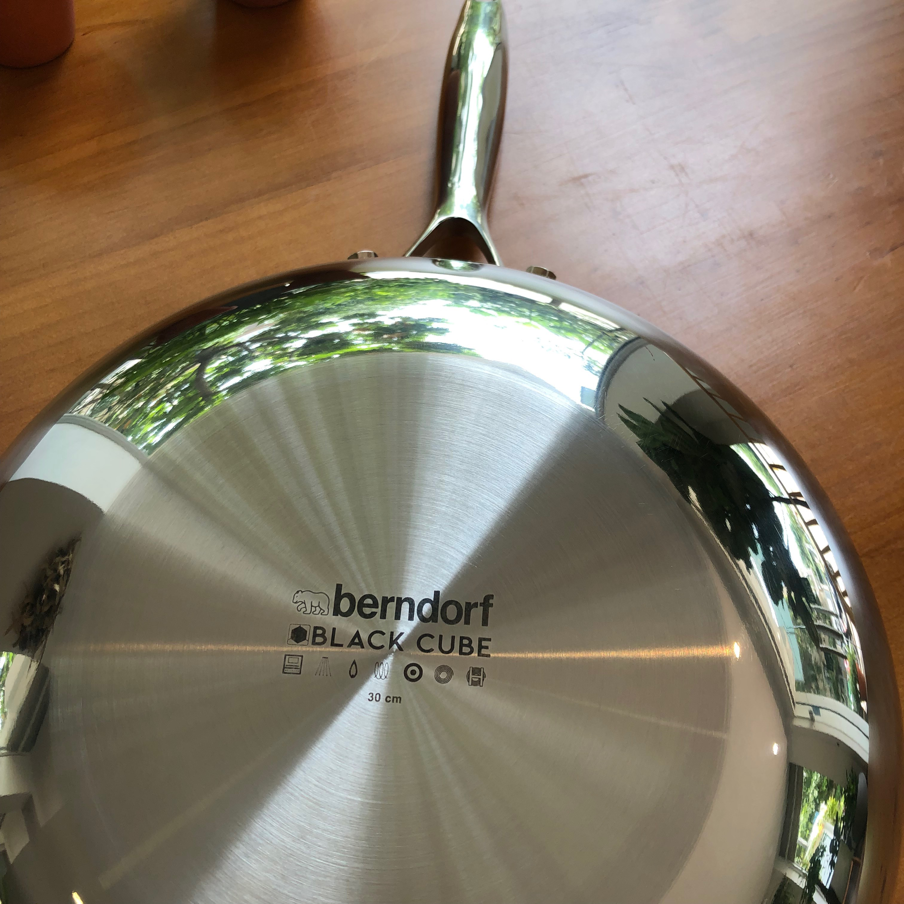 Chảo Chống Dính Inox 304 Cao Cấp Sâu Lòng Công Nghệ BlackCube Thương Hiệu Berndorf Nonstick STainless Steel Fry Wok