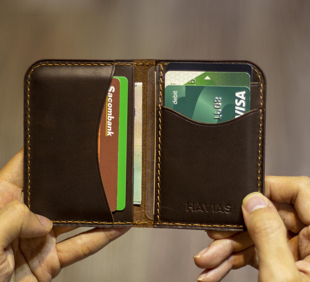 Ví Da Havias Gapple2 Handcrafted Mini Wallet