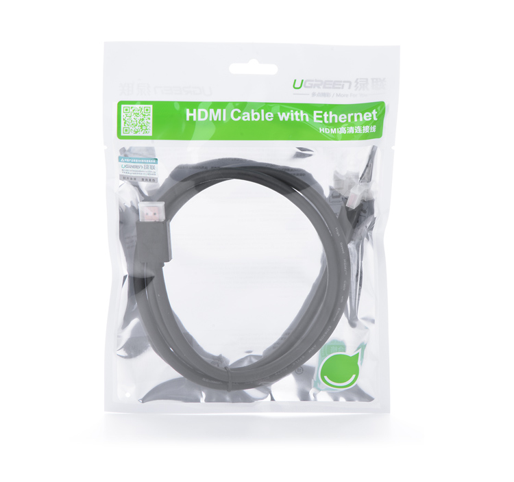 Cáp HDMI 1.4 Ugreen 30108 1m - Hàng Chính Hãng