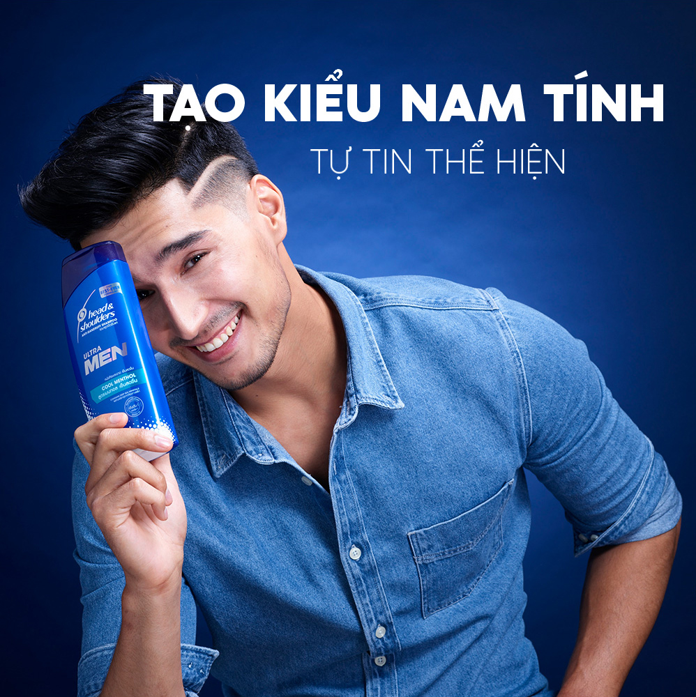 Combo 2 Dầu Gội Head &amp; Shoulders UltraMen Bạc Hà Mát Lạnh 550ml