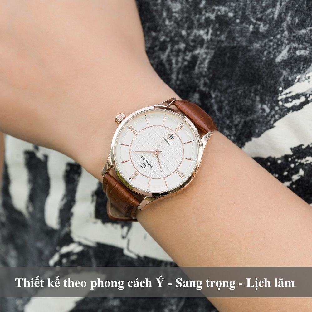 Đồng hồ nam PAGINI PA16688 cao cấp dây da thật mặt tròn – Thiết kế sang trọng, lịch lãm