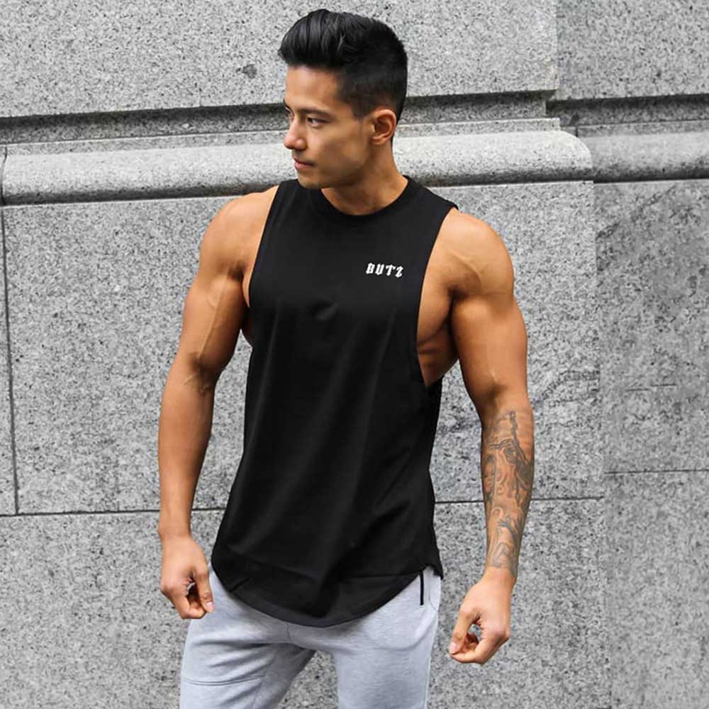 Áo gym nam tanktop, Áo ba lỗ nam tập gym, Áo tanktop nam tập gym - Thích hợp tập gym, chạy bộ, bóng rổ vận động cực kì thoải mái (SP102)