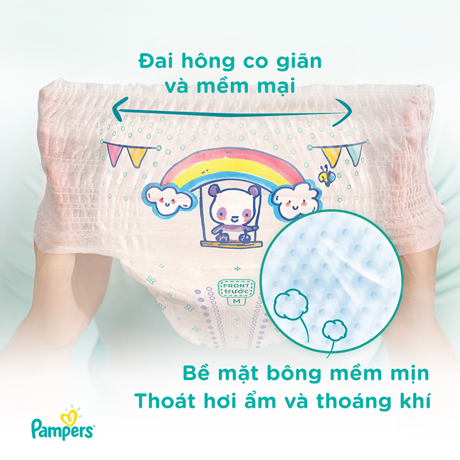 Thùng Tối Ưu Phí Vận Chuyển 3 Gói Tã Quần PAMPERS Giữ Dáng Size M(180 miếng, 7-12kg)/ L(162 miếng, 9-14kg)/ XL(144 miếng, 12-17kg), Chống Xệ