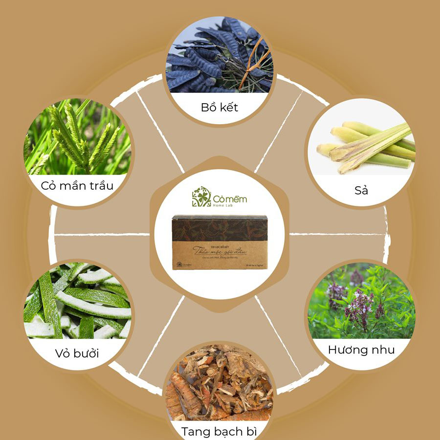 Thảo Mộc Gội Đầu Cỏ Mềm Từ Bồ Kết Hỗ Trợ Trị Rụng Tóc, Dầu Gội Giúp Mượt Tóc, Bóng Tóc Giúp Tóc Chắc Khỏe Từ Gốc An Toàn Từ Thiên Nhiên Dạng Túi Lọc