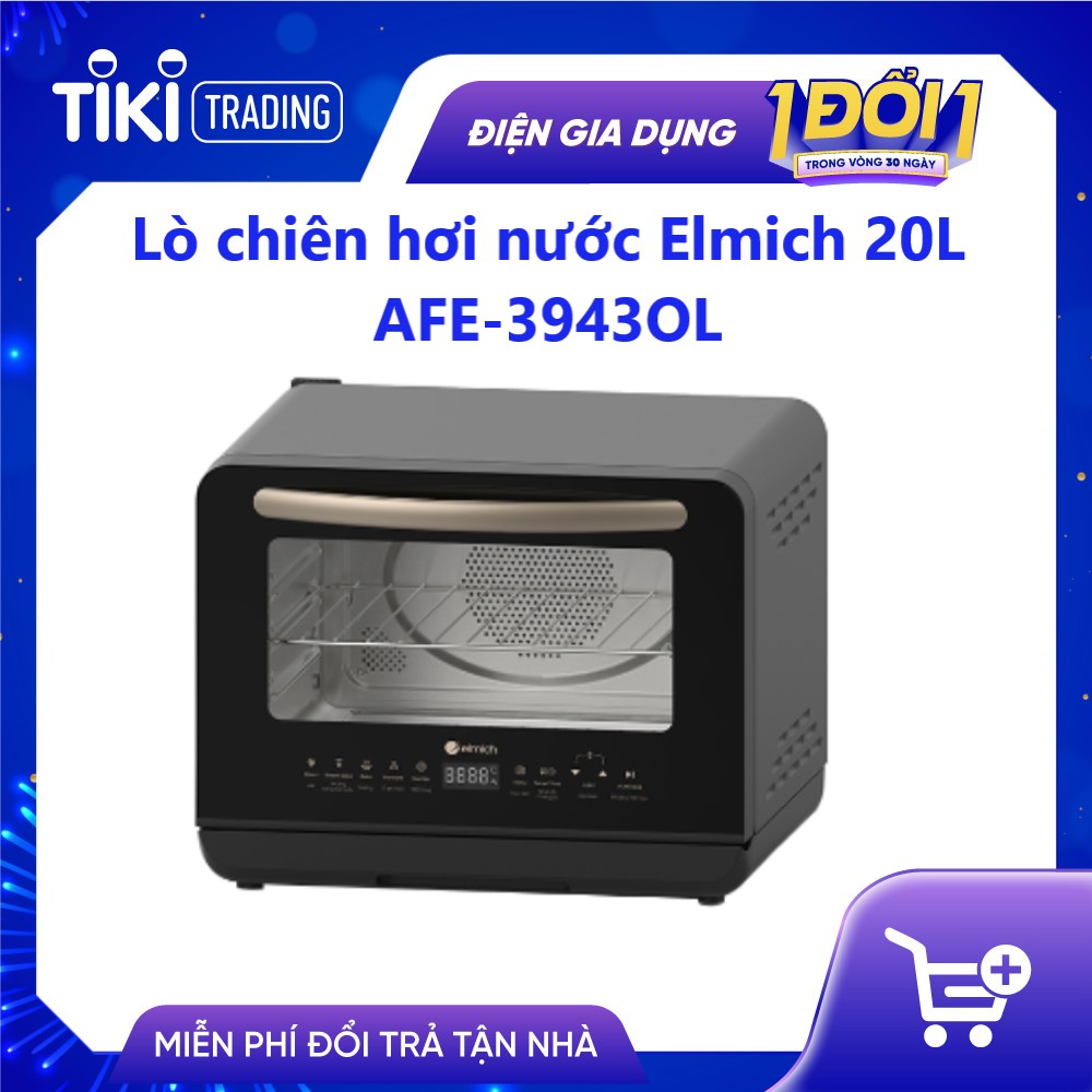 Lò chiên hơi nước Elmich AFE-3943OL 20 Lít - Hàng Chính Hãng