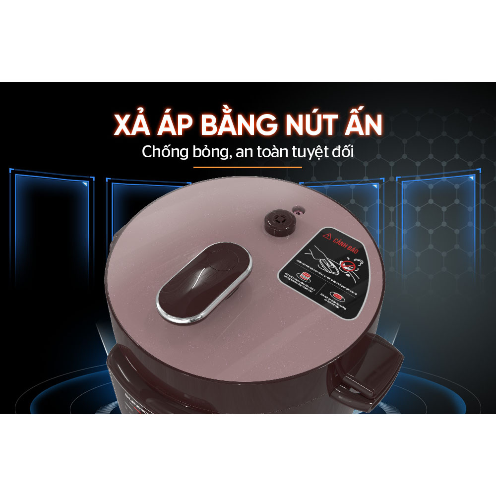Nồi áp suất điện đa năng Sunhouse SHD1540 4 Lít - Hàng chính hãng