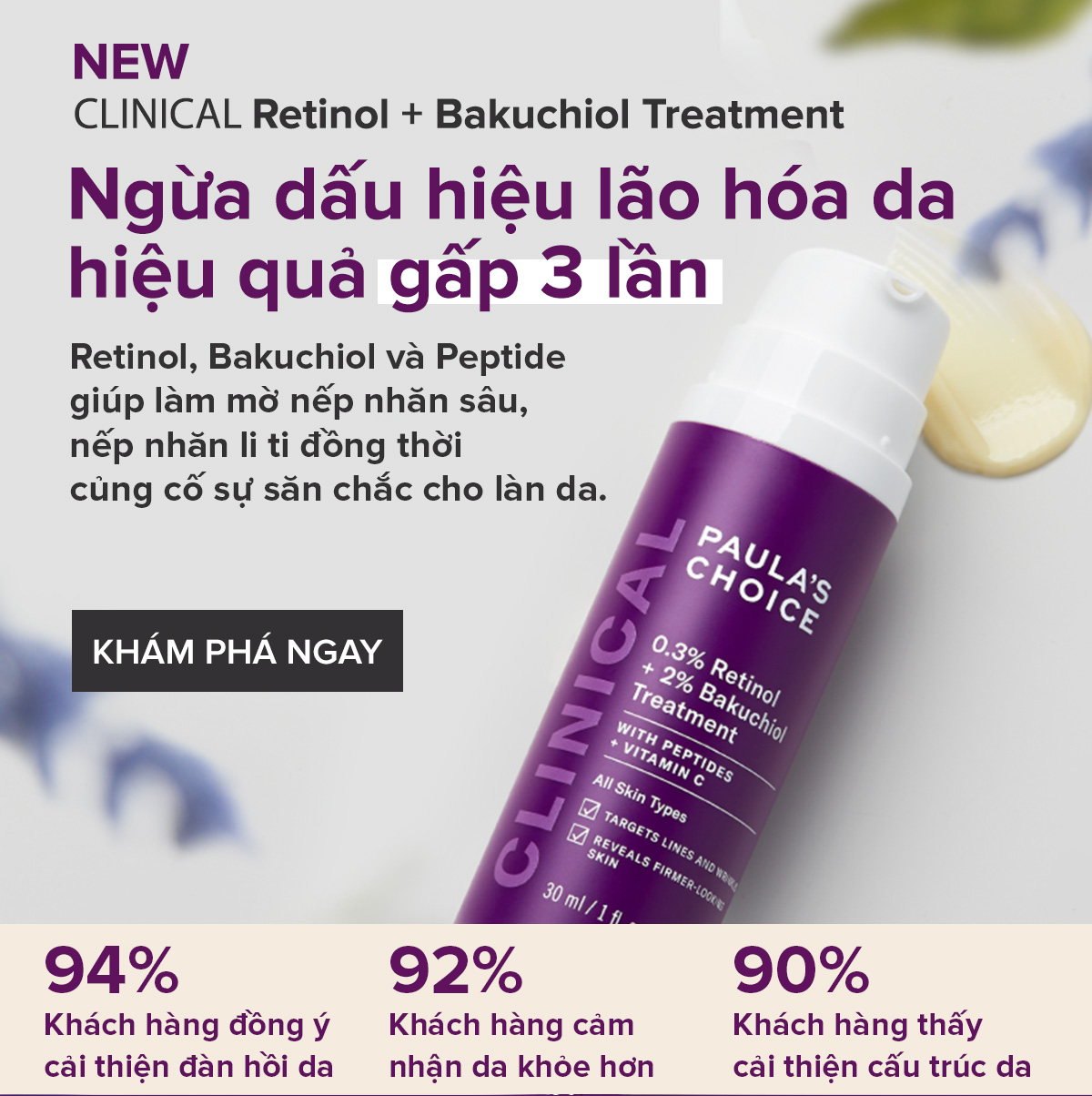 Kem chống lão hóa chuyên sâu chứa Retinol và Bakuchiol- 8015