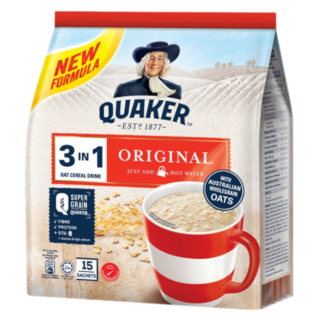 Combo Yến Mạch Thượng Hạng: Yến Mạch Ăn Liền Quaker Hũ 600g &amp; Thức Uống Yến Mạch Quaker 3in1 Vị Chocolate, Truyền Thống