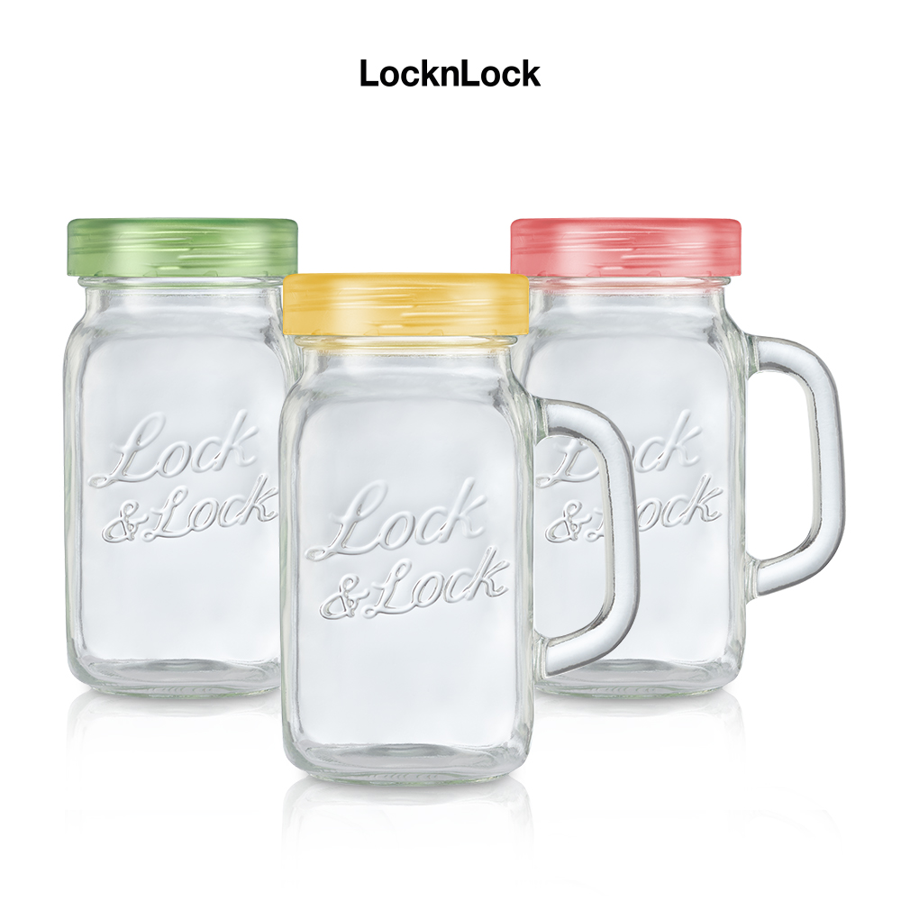 Ly thủy tinh kèm nắm LocknLock LLG002N - 630ml