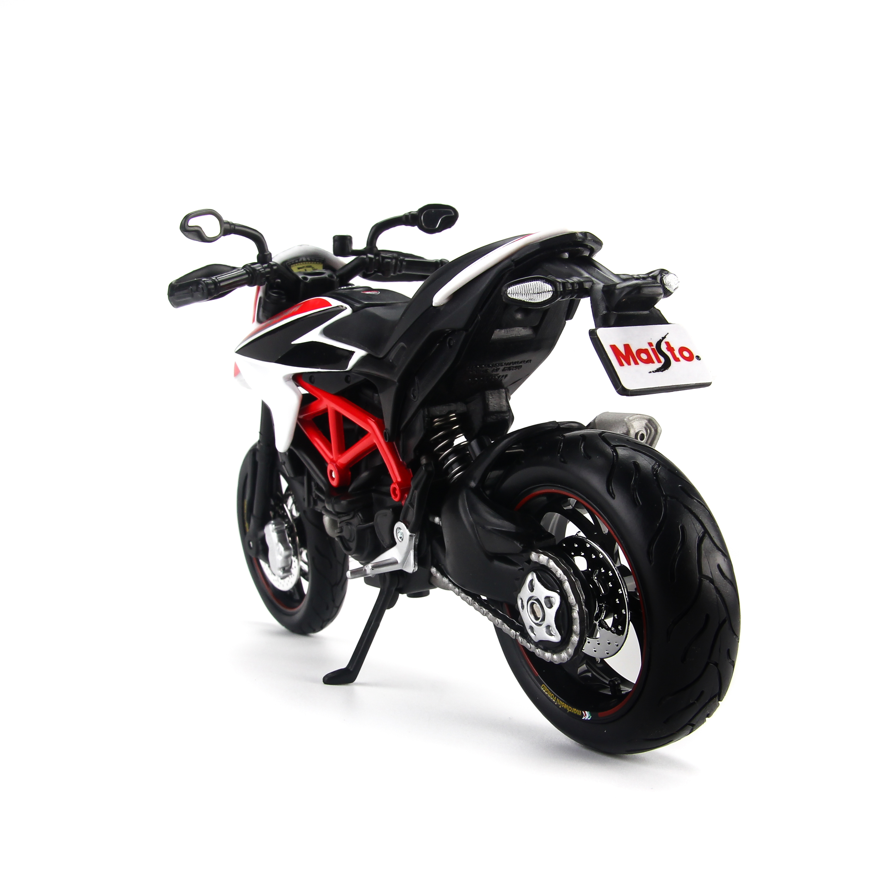 Mô Hình Xe Ducati Hypermotard SP 2013 White 1:12 Maisto MH-31101