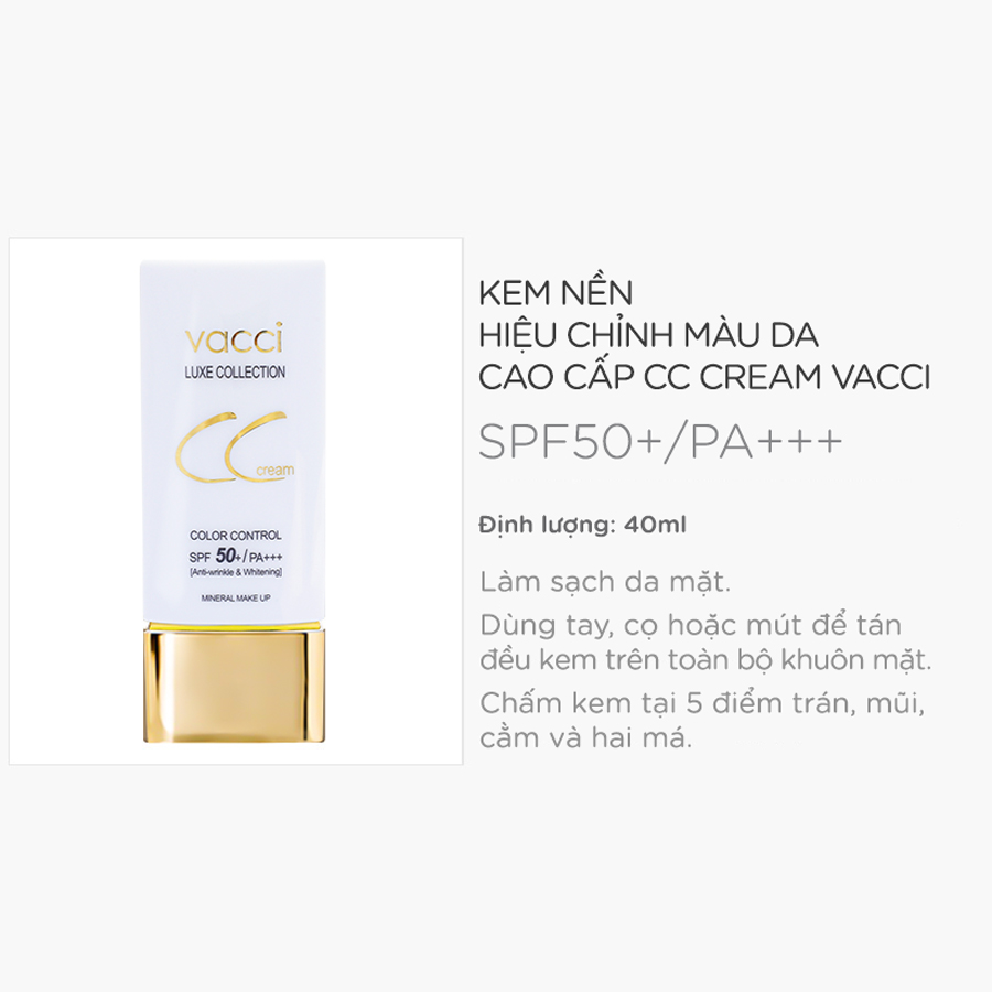 KEM PHẤN NỀN THẾ HỆ MỚI DƯỠNG TRẮNG DA ĐA CHỨC NĂNG - CC CREAM SPF50+/PA+++