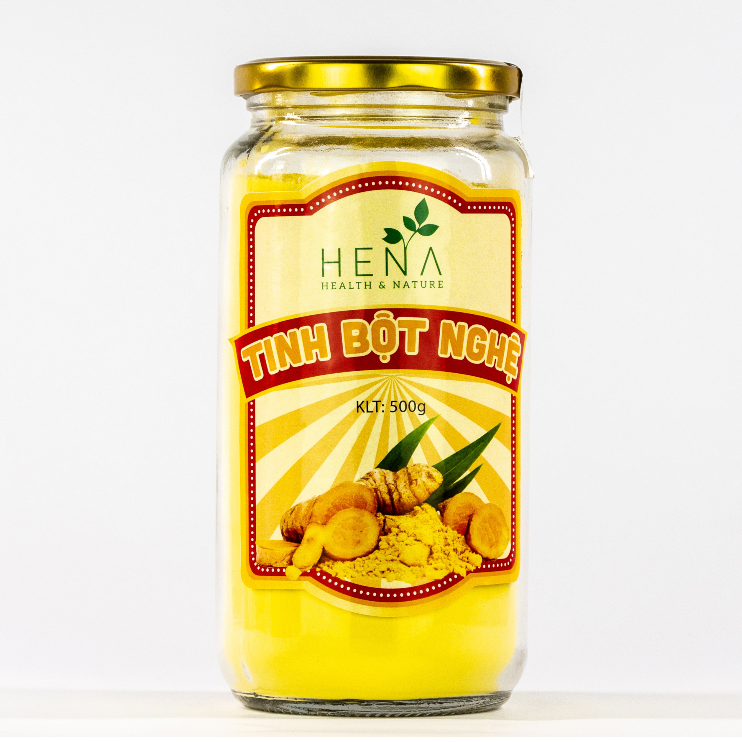 Tinh Bột Nghệ Nano Cao Cấp Hena 500g - 100% Tinh Bột Nghệ Nguyên Chất - Đã Được Kiểm Nghiệm và Công Bố - Hoàn Toàn Nguyên Liệu Hữu Cơ - Sản Phẩm Chính Hãng - Thương Hiệu Cao Cấp - Uy Tín