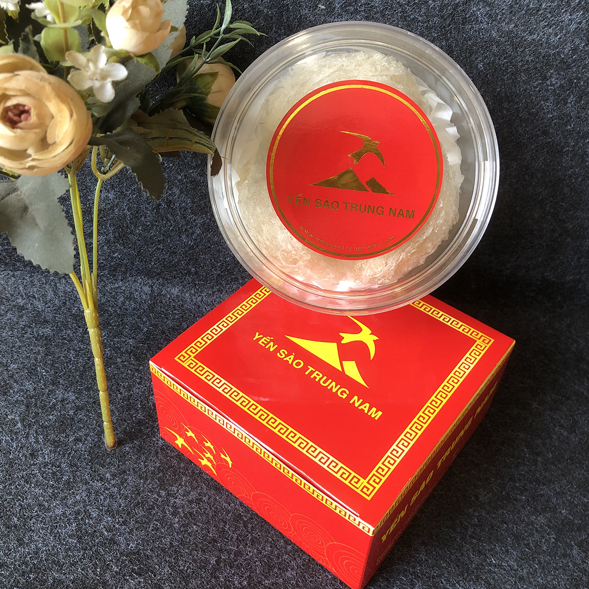 Tổ Yến Sào Tinh Chế (3 Tổ/24g/Hộp) (Tổ Yến làm sạch/Tổ Yến Sạch chế biến từ Tổ Yến Thô /Tổ Yến còn lông) Yến Sào Trung Nam