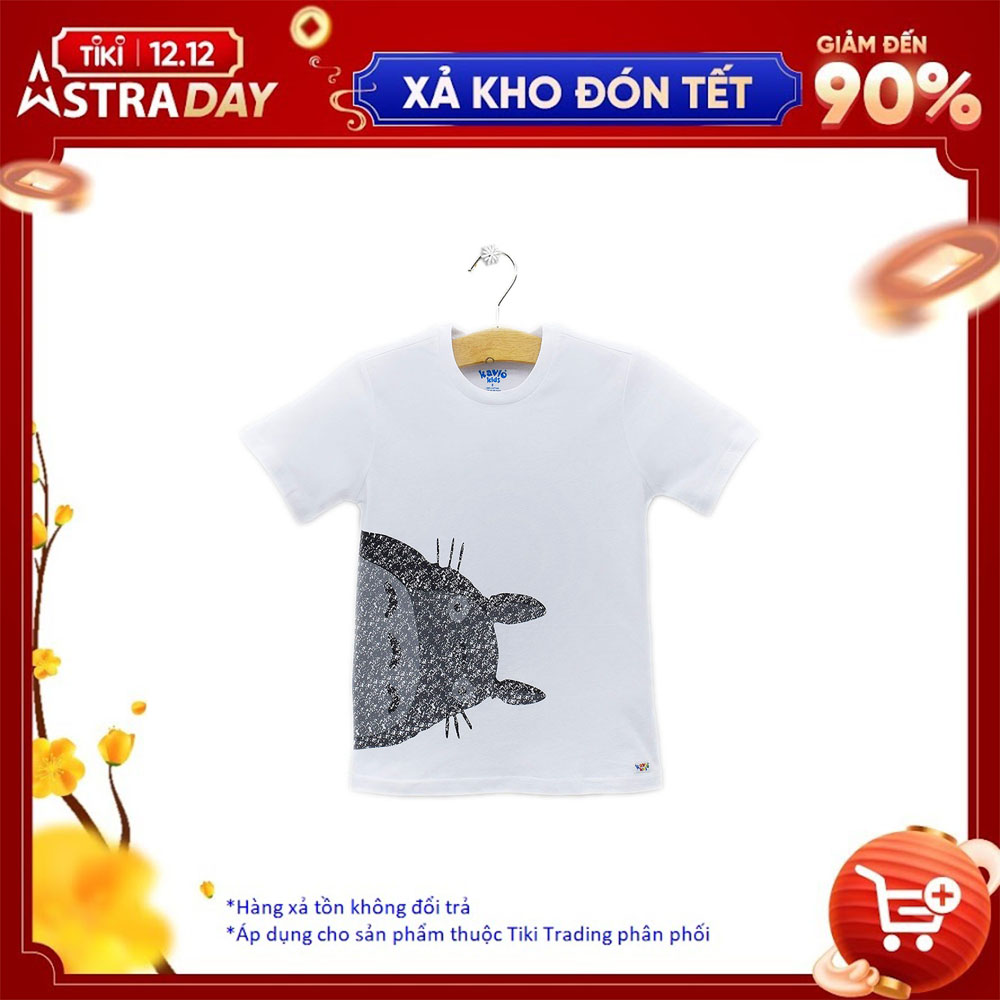 Áo Thun Tay Ngắn Bé Trai In Hình Tottoro Kavio Kids BS29-N2 - Trắng Size