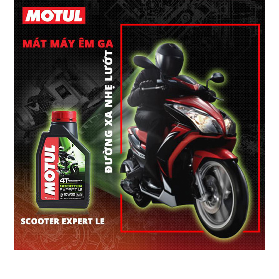 Nhớt Xe Tay Ga Motul Scooter Expert Le 10w40 20x0.8l Vn (800ml)