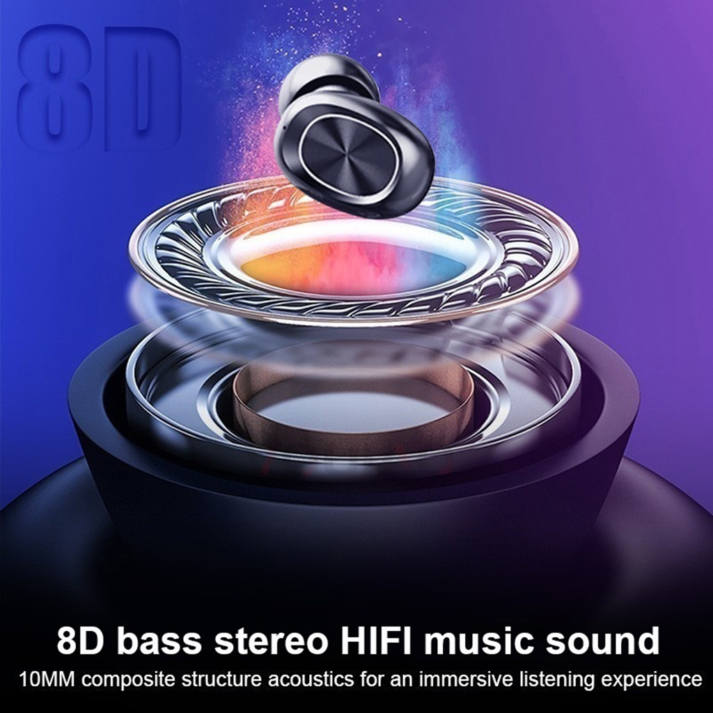 Tai nghe Bluetooth không dây B5 TWS điều khiển cảm ứng và âm thanh HiFi Stereo