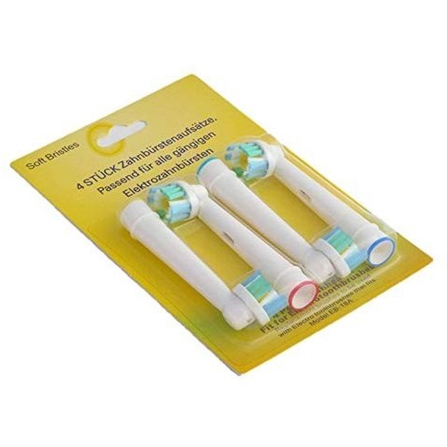 Cho máy Oral–B, Bộ 4 Đầu Bàn Chải đánh răng điện "Phá tan mảng bám" EB-18A cho răng sạch bóng – Xuất xứ: Đức