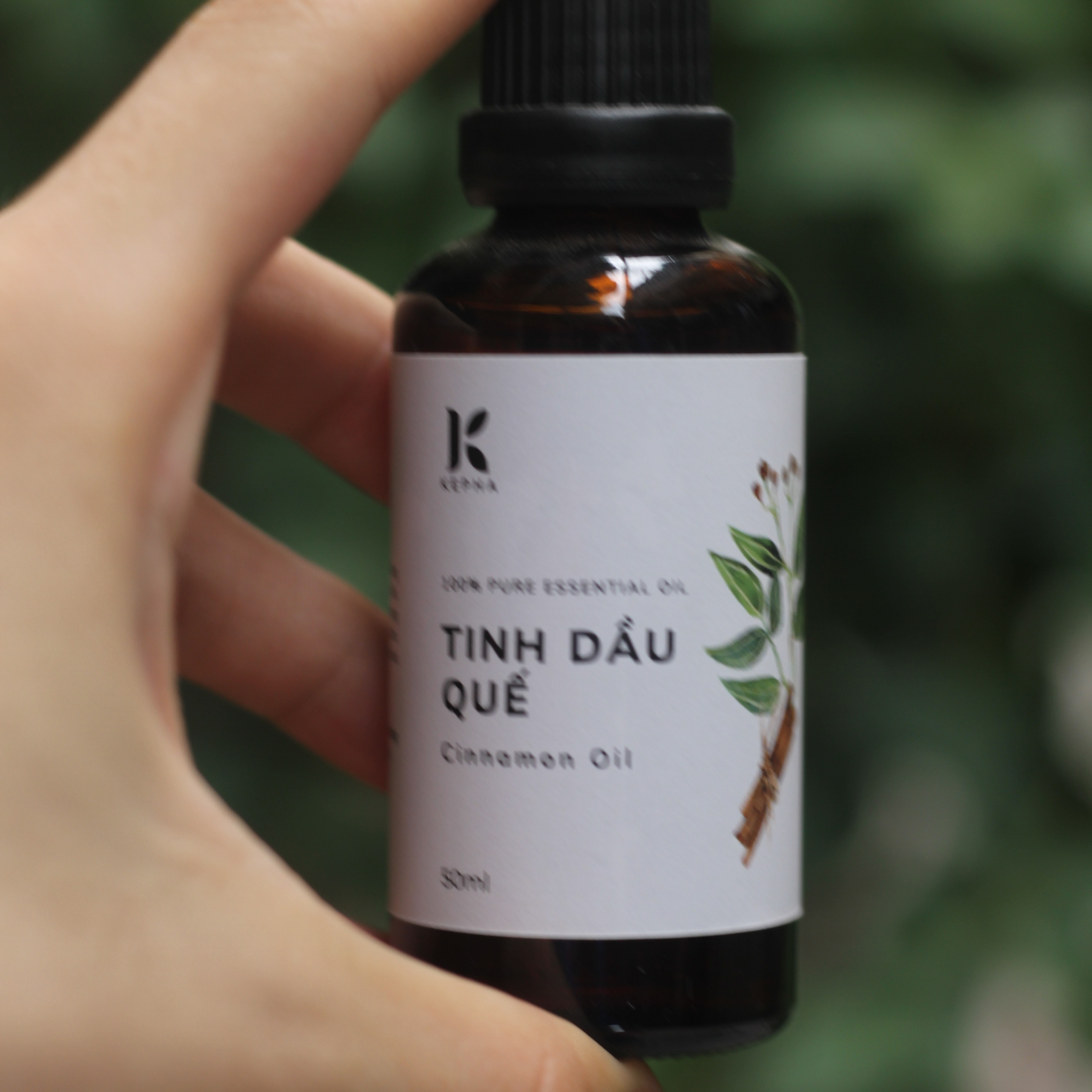 Tinh dầu Quế Kepha 50ml - Cassia Essential oil - Nguyên chất 100% - Khử mùi, lau nhà, làm sạch không khí