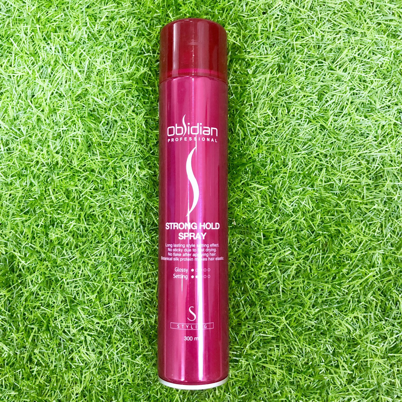 Gôm xịt tóc cứng Obsidian Strong Hold Spray Hàn Quốc 300ml