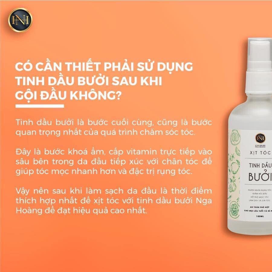 Tinh dầu bười dạng xịt Nuôi dưỡng sâu từ chân tóc,giúp kích thích mọc tóc nhanh