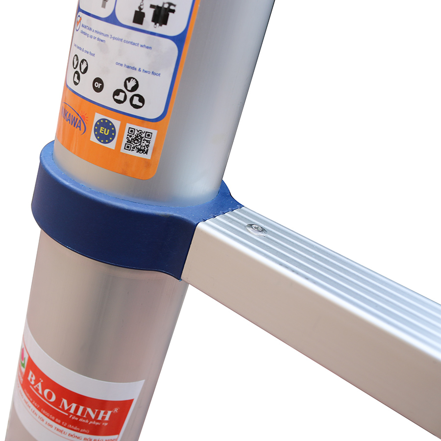 Thang Nhôm Rút đơn Nikawa NK-38 - 13 Bậc - 3.8 Mét - Màu Xanh