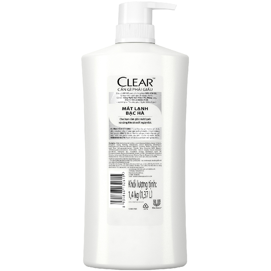 Hình ảnh Combo 02 Dầu Gội Hỗ Trợ Trị Gàu Clear Mát Lạnh Bạc Hà Hình ảnh Combo 02 Dầu Gội Hỗ Trợ Trị Gàu Clear Mát Lạnh Bạc Hà