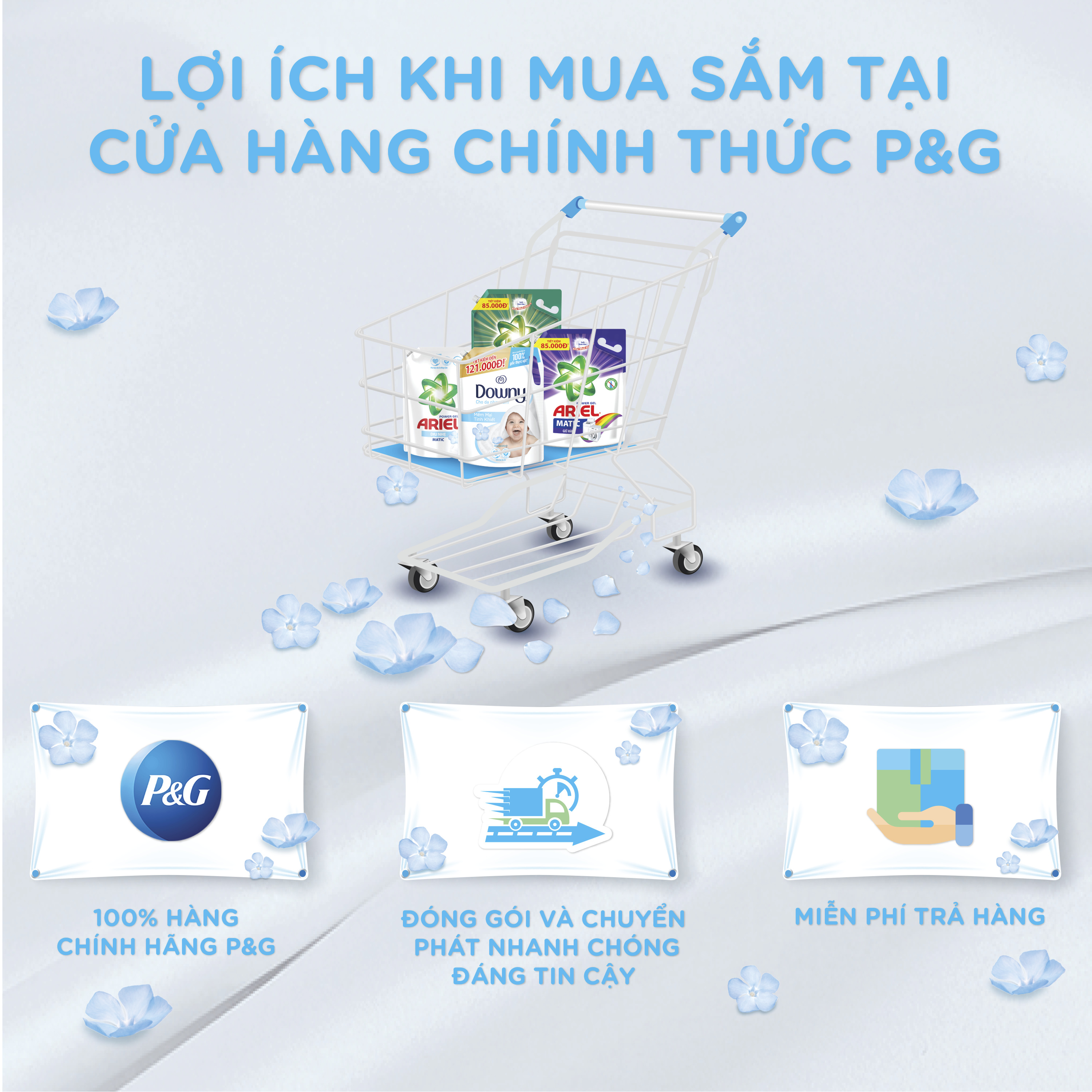 Nước giặt Ariel dịu nhẹ 3.25kg