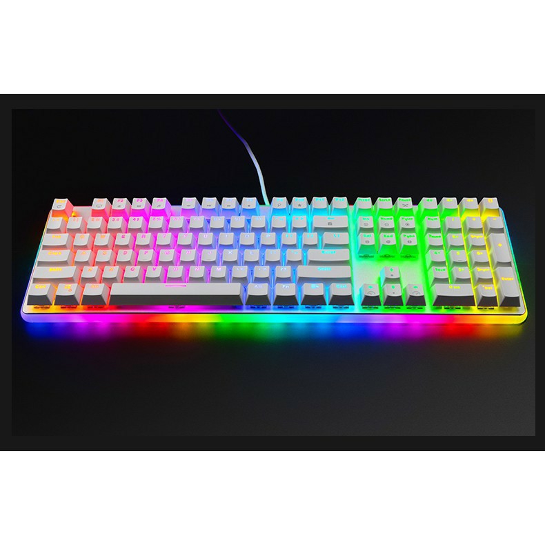 Bàn phím cơ Chơi Game RK918 RGB. Thiết kế đẹp, đèn nền RGB rực rỡ. Có dây, Full size 108 phím. Đủ màu và Switch - Chính Hãng Royal Kludge