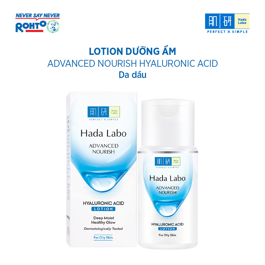Dung dịch dưỡng ẩm Hada Labo Advanced Nourish Hyaluronic Acid Lotion Dùng Cho Da Dầu (100ml)