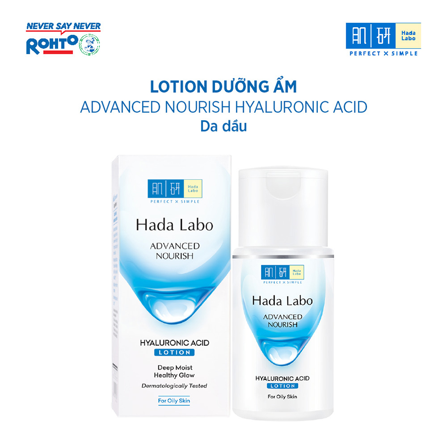 Dung dịch dưỡng ẩm Hada Labo Advanced Nourish Hyaluronic Acid Lotion Dùng Cho Da Dầu