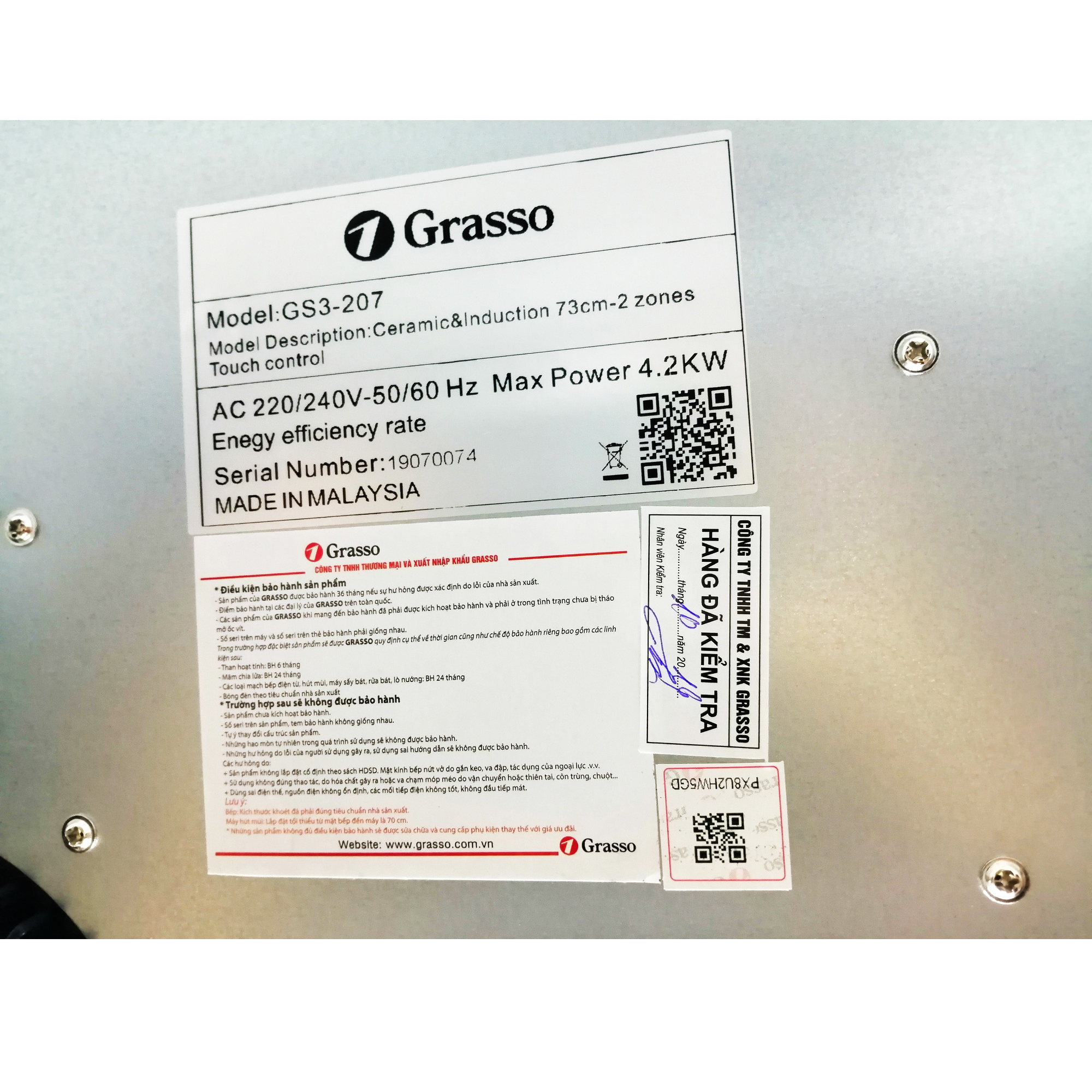 Bếp Từ Grasso GS 8IT