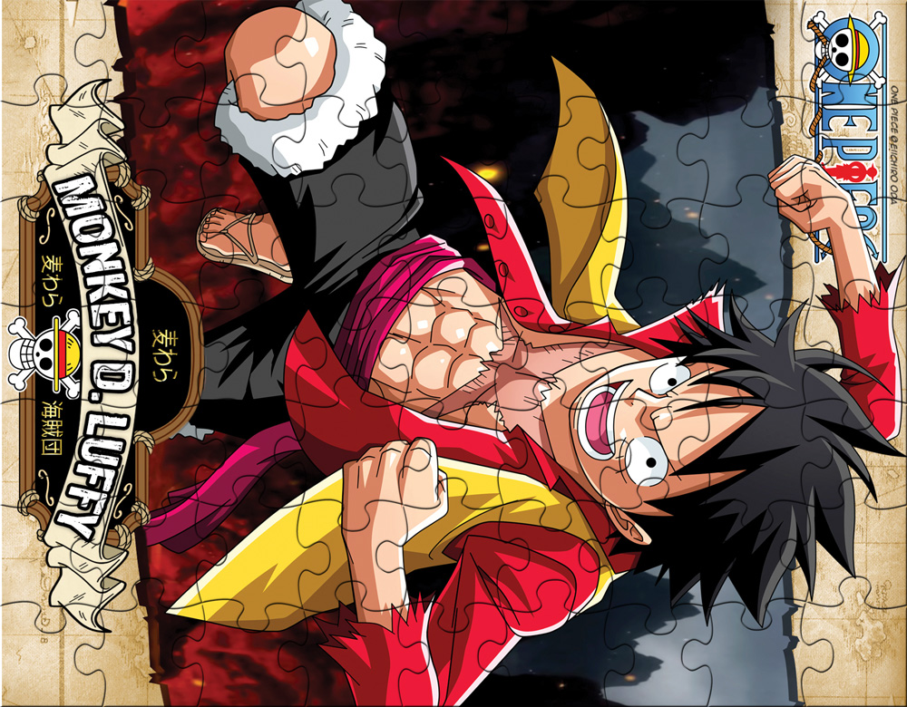 Tranh xếp hình Tia Sáng  Monkey D.Luffy