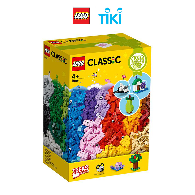 Đồ Chơi Lắp Ráp LEGO CLASSIC Bộ Gạch Sáng Tạo 11016 (1200 chi tiết)