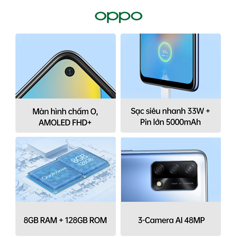 Điện Thoại Oppo A74 (8GB/128G) - Hàng Chính Hãng