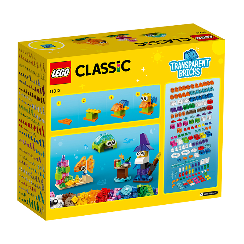 Đồ Chơi  LEGO Classic Hộp Lắp Ráp Sáng Tạo Trong Suốt 11013 Cho Bé Trên 4 Tuổi