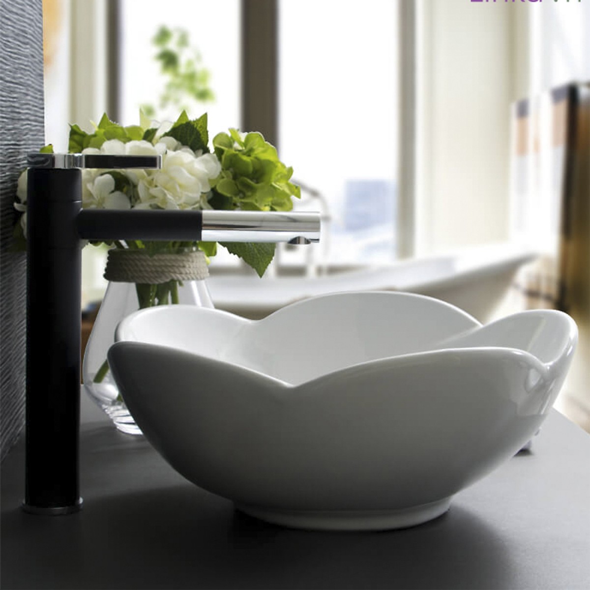 Lavabo đặt bàn búp hoa 817