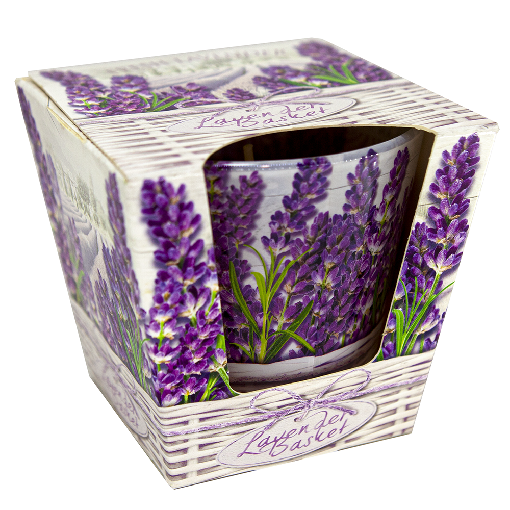 Ly nến thơm tinh dầu Bartek Lavender Basket 115g QT024459 - hoa oải hương (giao mẫu ngẫu nhiên)