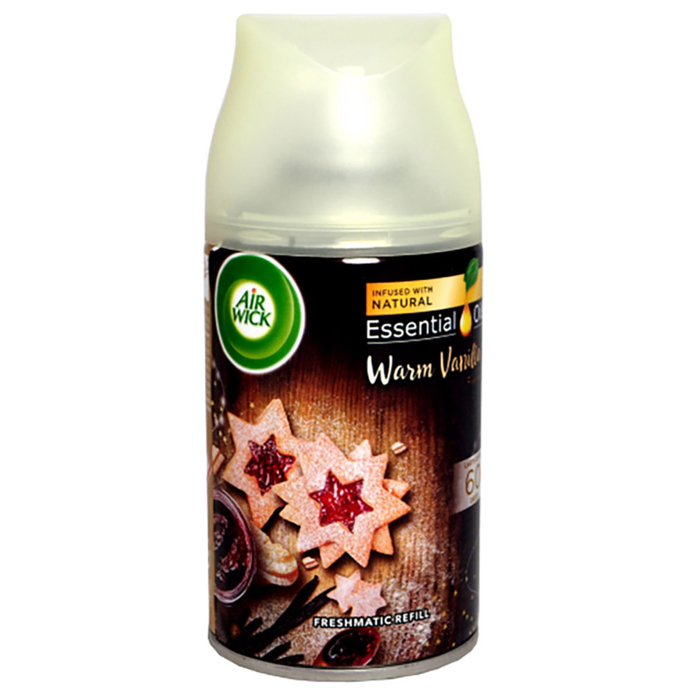 Bình xịt tinh dầu thiên nhiên Air Wick Warm Vanilla 250ml QT09428 - hương vani