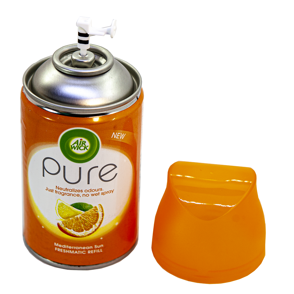 Bình xịt tinh dầu thiên nhiên Air Wick Mediterranean Sun 250ml QT06519 - hương cam tươi