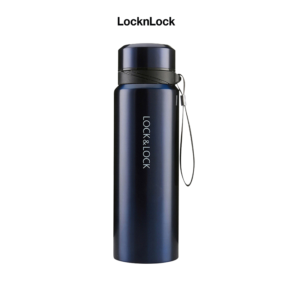 Hình ảnh Bình Giữ Nhiệt Bằng Thép Không Gỉ Lock&Lock Vacuum Bottle LHC6180SLV (800ML)