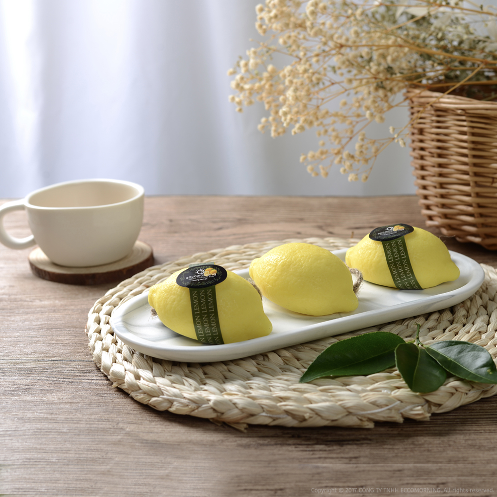 Xà Bông Thiên Nhiên Handmade eccomorning Hình Quả Chanh - Lemon Soap