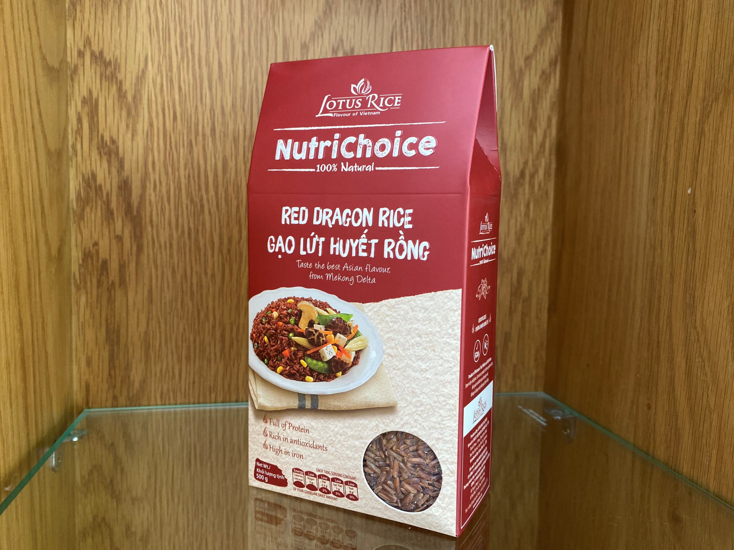 Gạo lứt Huyết Rồng Nutrichoice 500gr - Cơm mềm dễ ăn - Giảm cân, bổ máu, chắc xương, giải độc cơ thể