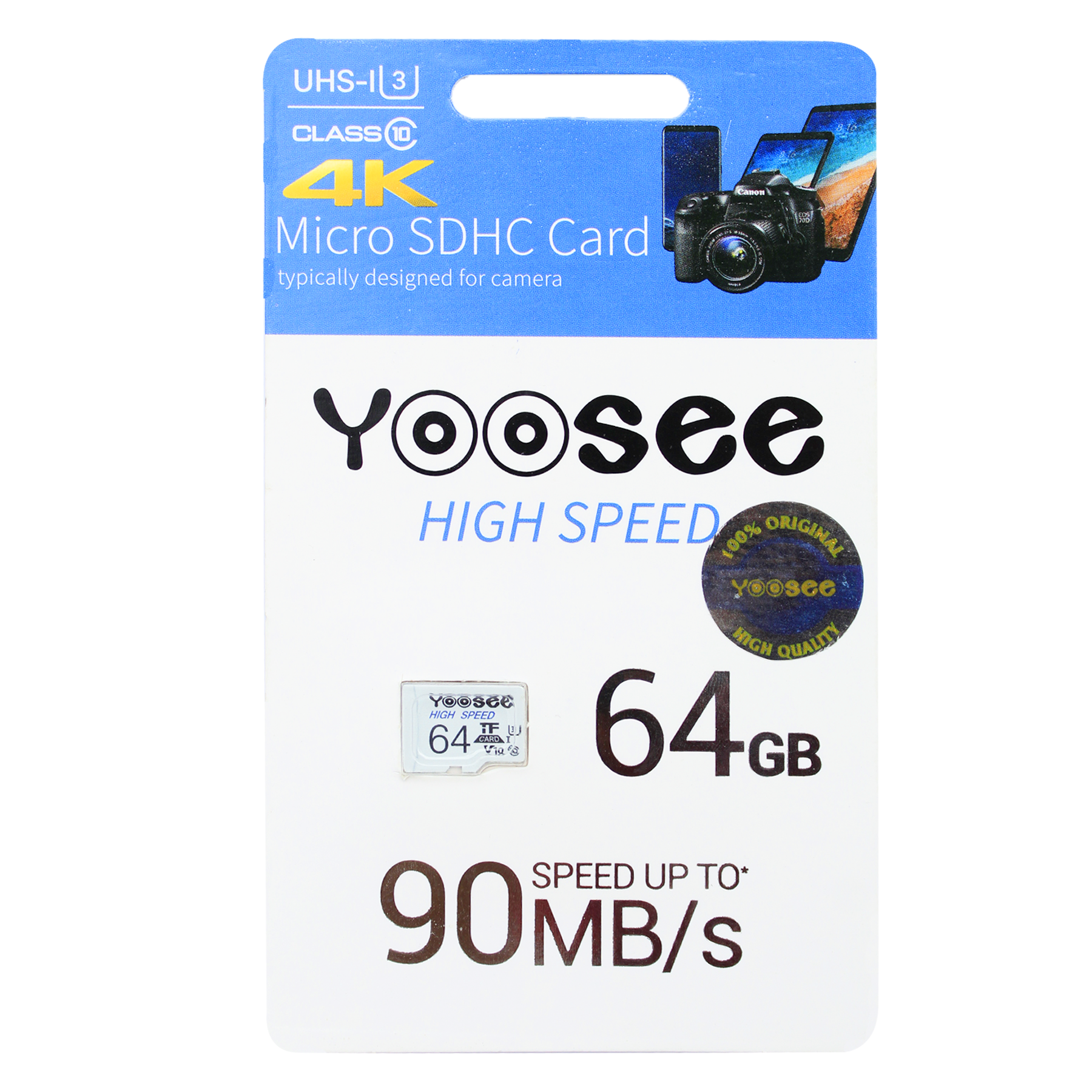 Thẻ Nhớ Có Box MicroSDHC Yoosee 64GB Màu  Ngẫu Nhiên High Speed U3 - Chuyên Camera Và Điện Thoại - Hàng Nhập Khẩu