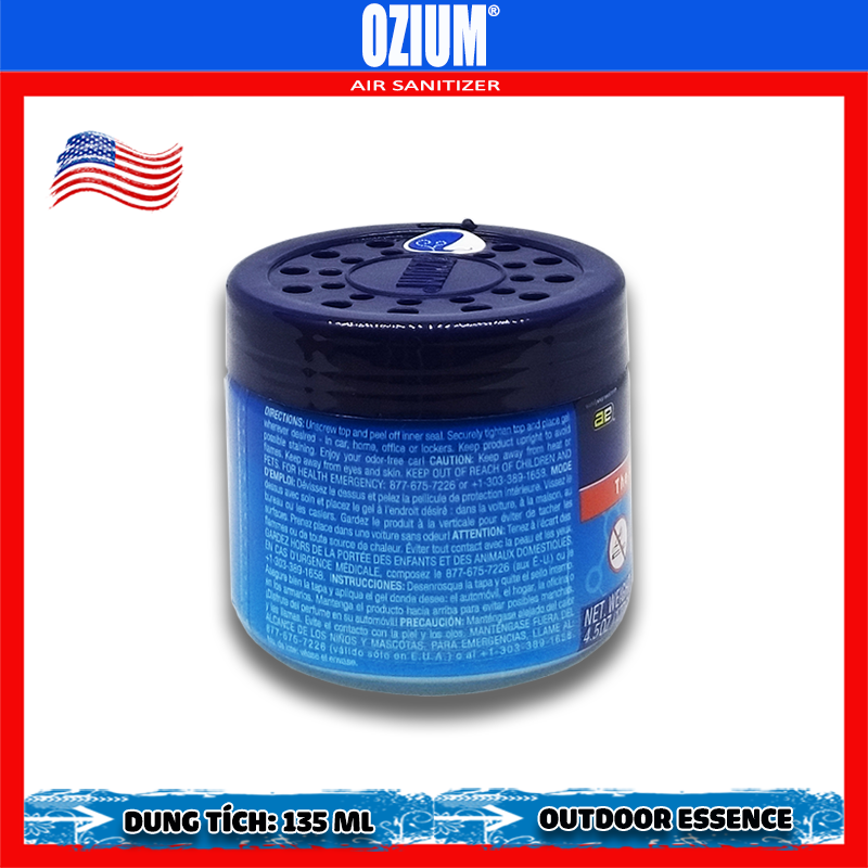 Khử mùi ô tô Ozium Gel 4.5 oz Outdoor Essence - Combo 4 hộp